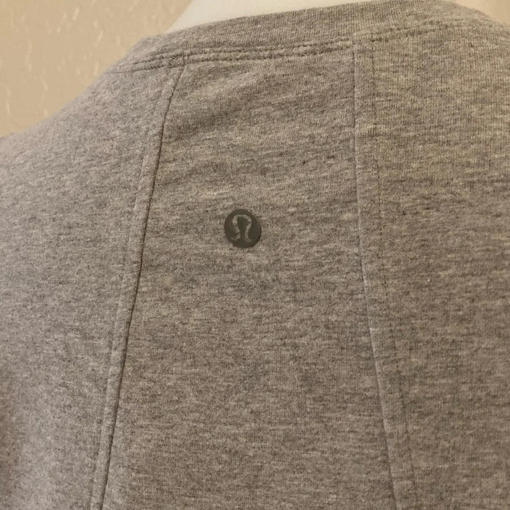 Lululemon All Time Tee Heathered Gray Size 4 - Picture 12 of 13